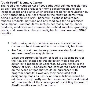 List of eligible food stamp items that you can purchase using your New Mexico EBT card